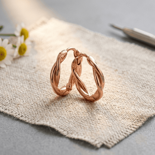 Aviora Wren Copper Hoop Earrings