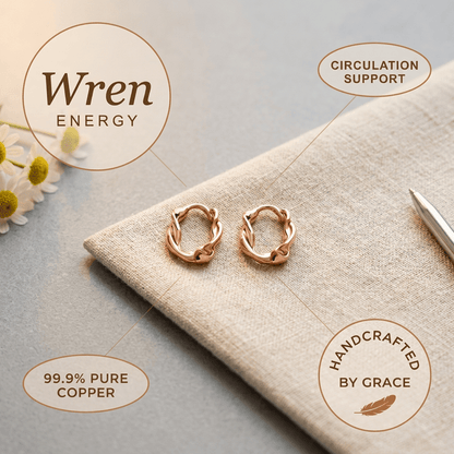Aviora Wren Copper Hoop Earrings