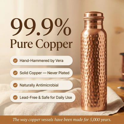 Aviora's Pure Copper Water Bottle