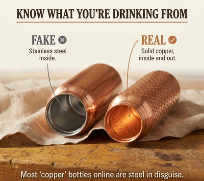 Aviora's Pure Copper Water Bottle